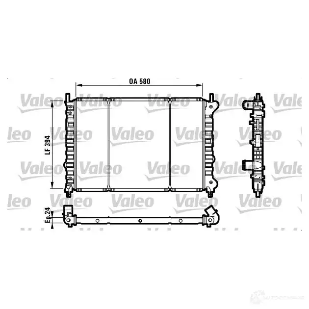 Радиатор охлаждения двигателя VALEO 732583 236610 RC114 7 TH263