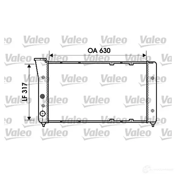 Радиатор охлаждения двигателя VALEO 6BU U4M 237202 734606 3276427346060