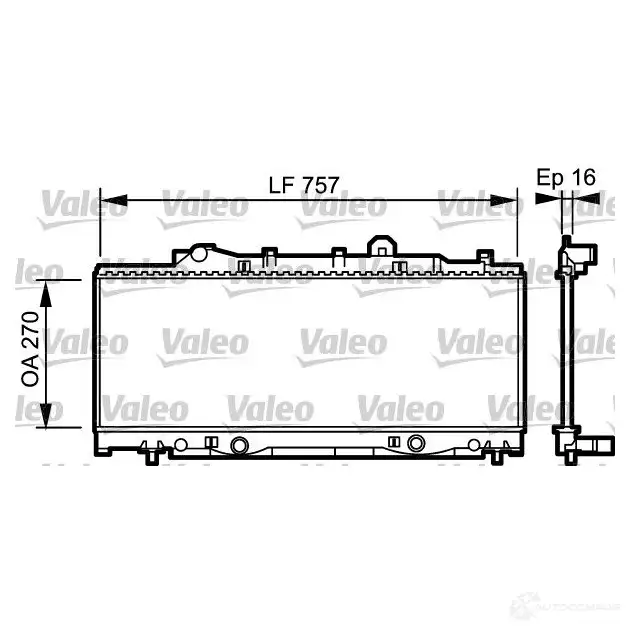 Радиатор охлаждения двигателя VALEO 236430 731976 3276427319767 B 9ELAZ