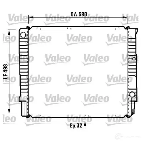 Радиатор охлаждения двигателя VALEO 2NX JYSA 732369 3276427323696 236512