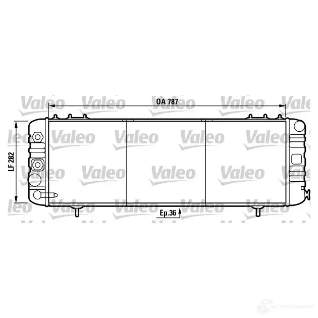 Радиатор охлаждения двигателя VALEO 236473 732258 3276427322583 8S JWZK