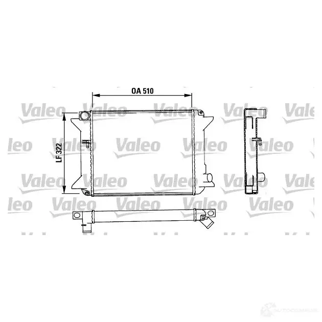 Радиатор охлаждения двигателя VALEO 883715 G6ZAU TA 372 245512