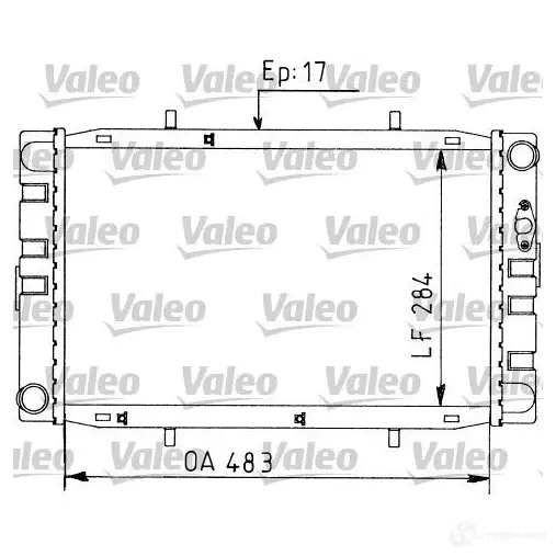 Радиатор охлаждения двигателя VALEO OXHI5 5 235965 730593 3276427305937