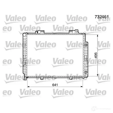 Радиатор охлаждения двигателя VALEO 5992570 C9 OP3D 732461 3276427324617
