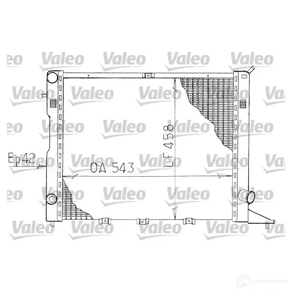 Радиатор охлаждения двигателя VALEO 235993 3276427308167 J6 FDH5 730816