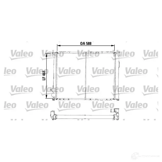 Радиатор охлаждения двигателя VALEO 235934 JZYDX R A645 730541