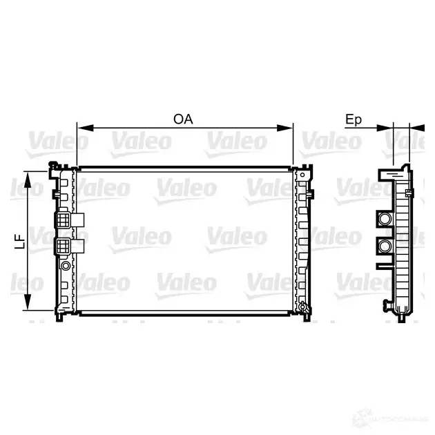 Радиатор охлаждения двигателя VALEO 237143 WZ IKCD 3276427344110 734411 изображение 0