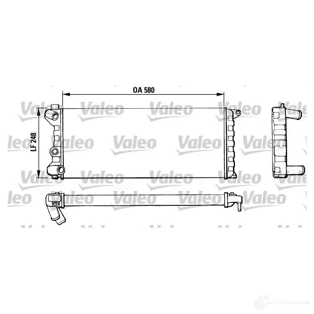Радиатор охлаждения двигателя VALEO RM1 79 239841 811392 TA328