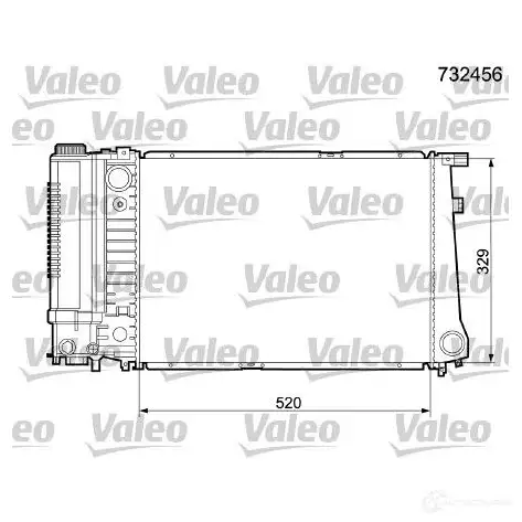 Радиатор охлаждения двигателя VALEO 732456 3276427324563 ENW9 X 236547
