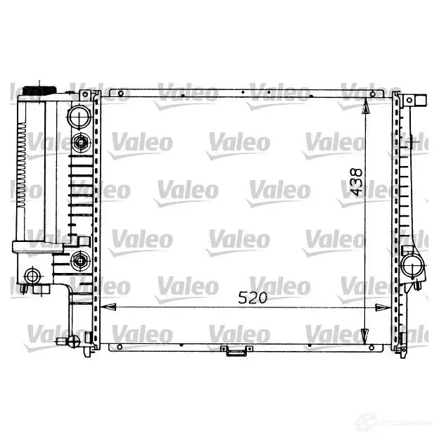 Радиатор охлаждения двигателя VALEO 241640 3276428194134 819413 X ERN045