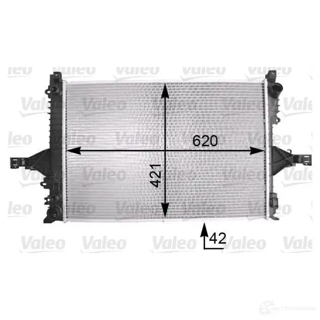 Радиатор охлаждения двигателя VALEO H3S M4 735490 3276427354904 237523