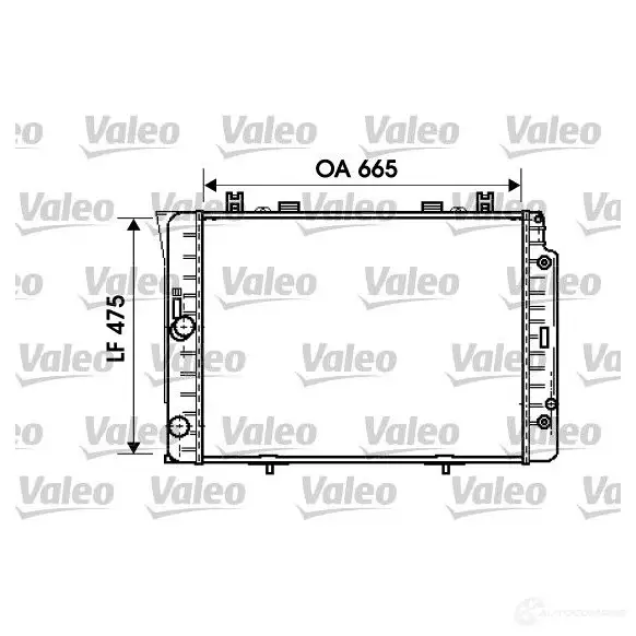 Радиатор охлаждения двигателя VALEO 3276427346312 237207 RYW10 E 734631