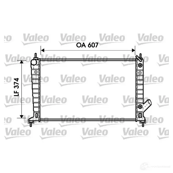 Радиатор охлаждения двигателя VALEO 3276427348309 734830 V72 JQO 237278 изображение 0