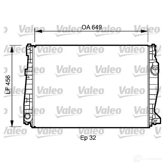 Радиатор охлаждения двигателя VALEO D Q3LD 735021 237333 3276427350210