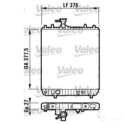 Радиатор охлаждения двигателя VALEO 236658 F53OKM RA10 37 732719