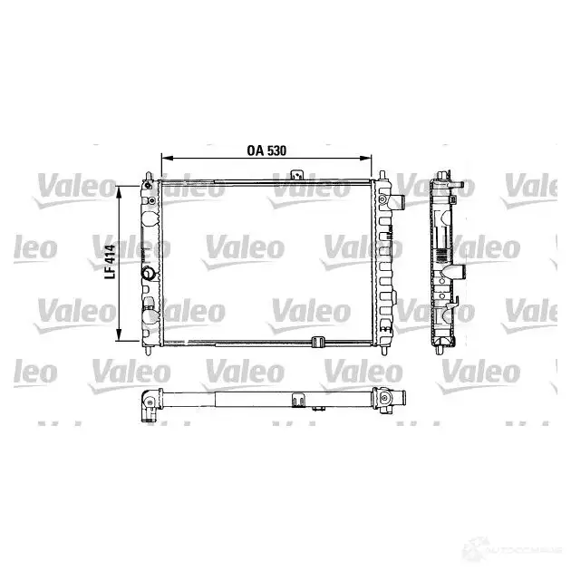 Радиатор охлаждения двигателя VALEO TA2 30 883853 41BZP 1206248052