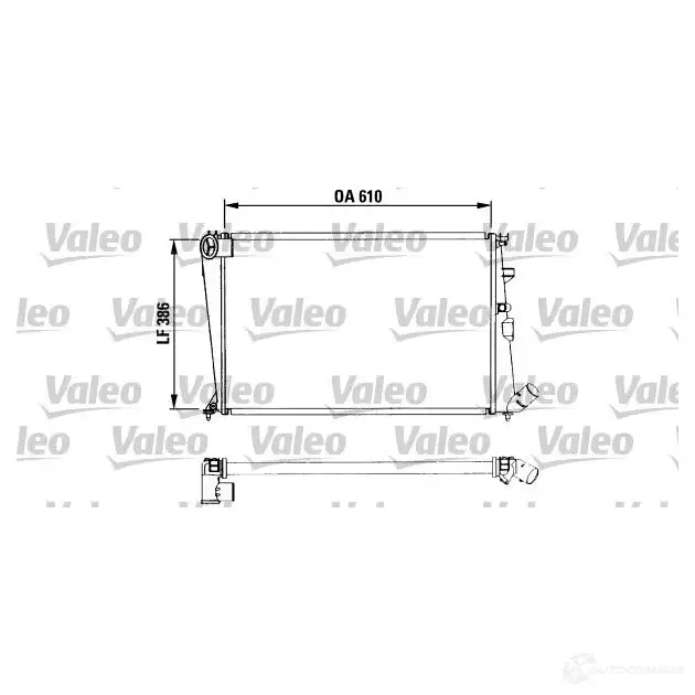 Радиатор охлаждения двигателя VALEO 236031 RA00 2 W7W8C 730958