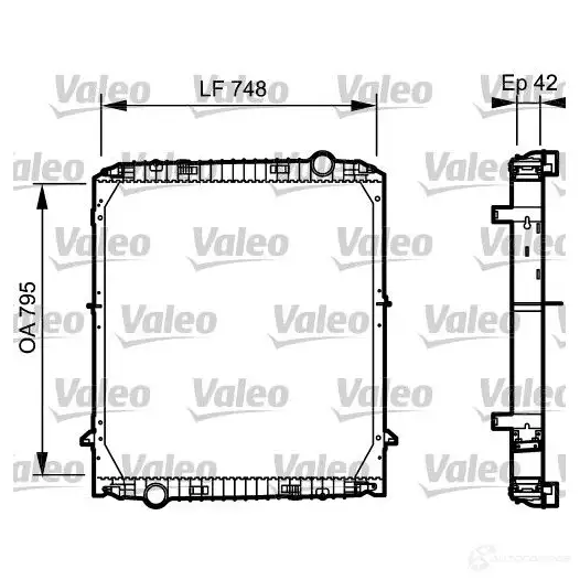 Радиатор охлаждения двигателя VALEO 236863 10031 0895 14PP0W 733486