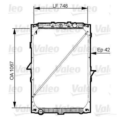 Радиатор охлаждения двигателя VALEO 733544 236916 8C O96AH 3276427335446