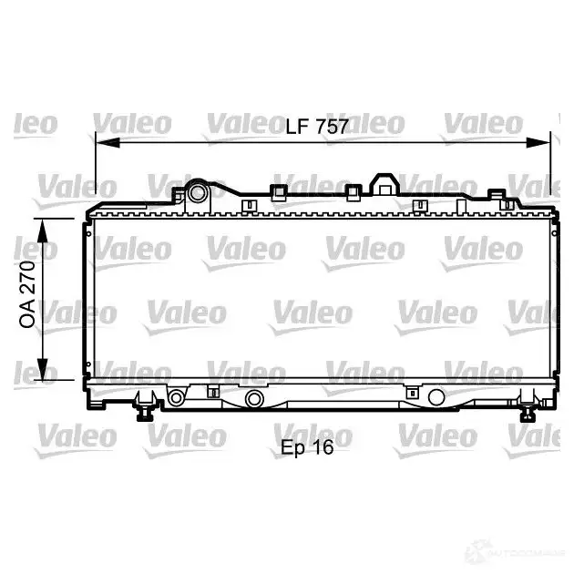 Радиатор охлаждения двигателя VALEO 3276427319804 236434 PE6E K 731980