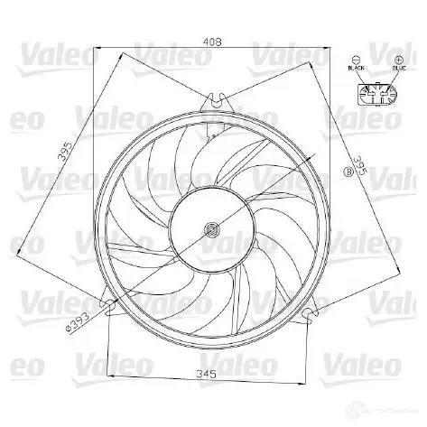 Вентилятор радиатора VALEO DG NTXP2 1206095898 3276426960700 696070