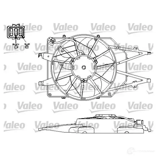 Вентилятор радиатора VALEO 1ZP XC1M 3276426961516 234050 696151 изображение 0