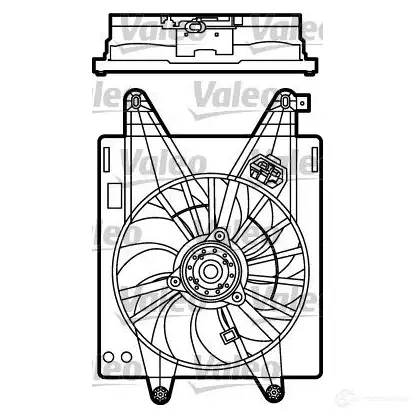 Вентилятор радиатора VALEO GM008 234270 698485 FS11 36 изображение 0
