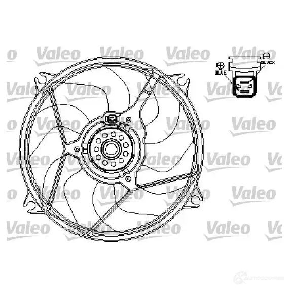 Вентилятор радиатора VALEO 234042 EF KQ5ES 696136 3276426961363 изображение 0