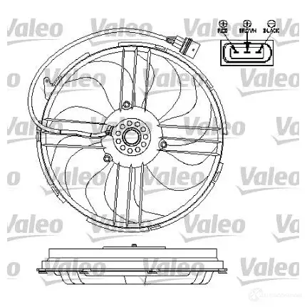 Вентилятор радиатора VALEO 56HZ A 3276426961967 696196 1206096342