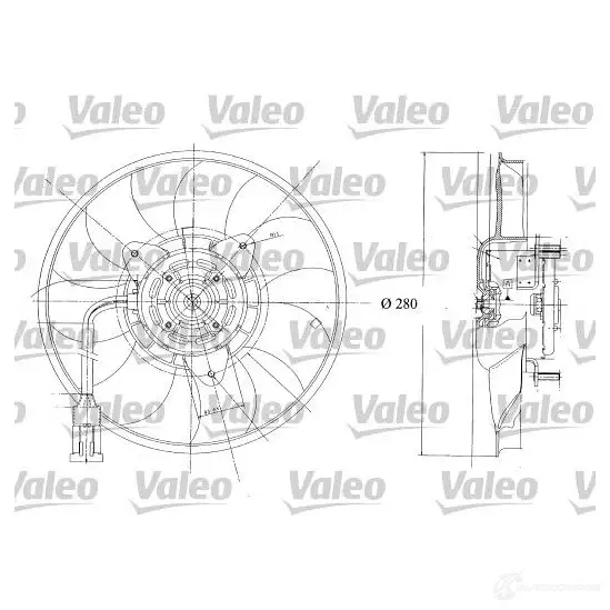 Вентилятор радиатора VALEO AIEMTTR 698350 MF101 2 234224 изображение 0