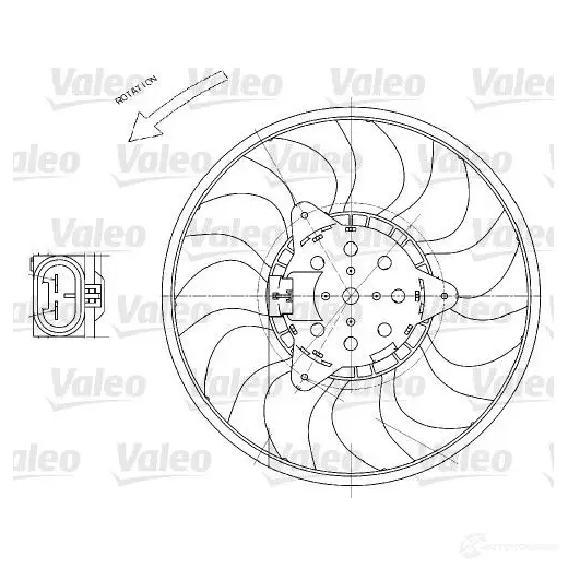 Вентилятор радиатора VALEO F R899 696029 233995 3276426960298