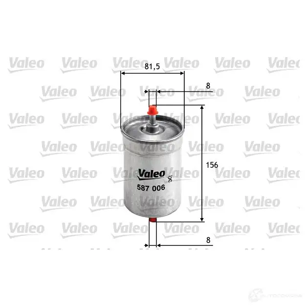 Топливный фильтр VALEO 587006 3276425870062 1206062228 932 9N - Изображение 1