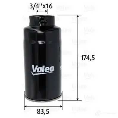 Топливный фильтр VALEO FG U1GZB 1437844680 587757 изображение 0