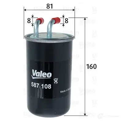 Топливный фильтр VALEO 587108 861D O9 1437844667 - Изображение 1