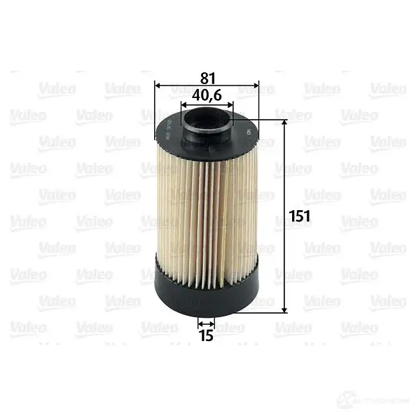 Топливный фильтр VALEO 3276425879355 FQ46Q 2C 587935 1206069174 - Изображение 1