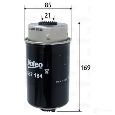 Топливный фильтр VALEO 1424237914 LTP ZN 587184 3276425871847 - Изображение 1