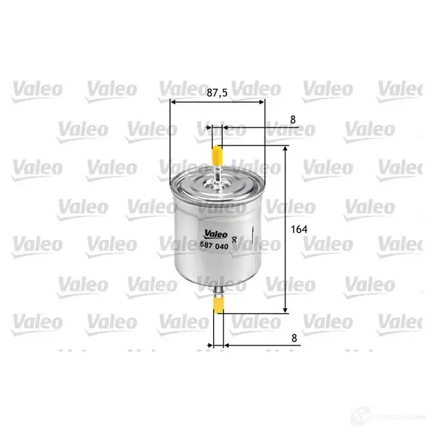 Топливный фильтр VALEO 587040 1206063136 3276425870406 OH RCRA0 - Изображение 1