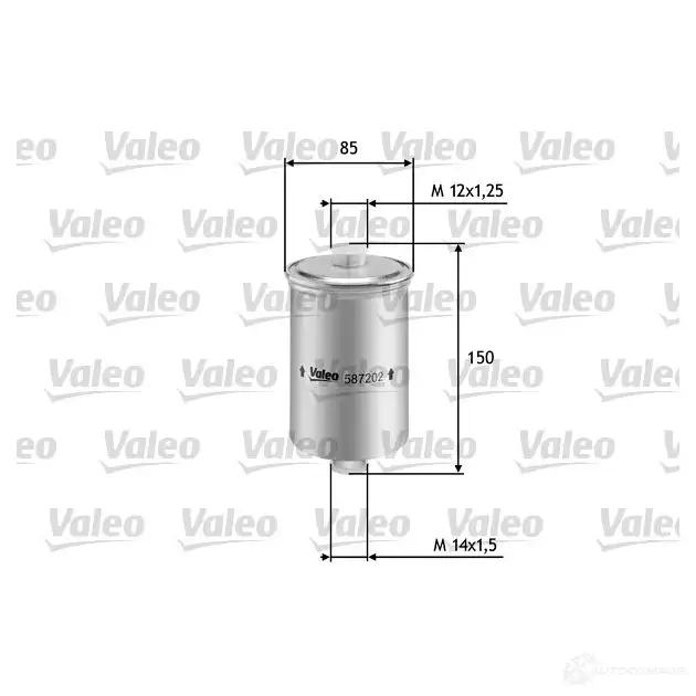 Топливный фильтр VALEO 1206063534 587202 3QF9QH 8 3276425872028 изображение 0