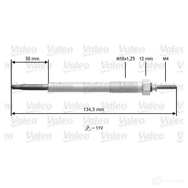 Свеча накала VALEO 345185 D5DM 185 1193418964 DRDHWOD изображение 1