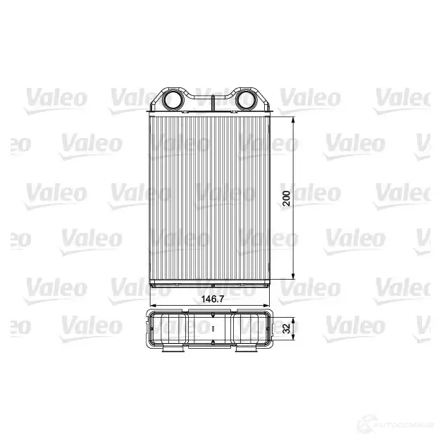 Радиатор печки, теплообменник VALEO 3276428115337 1424226314 05 KGUZ 811533