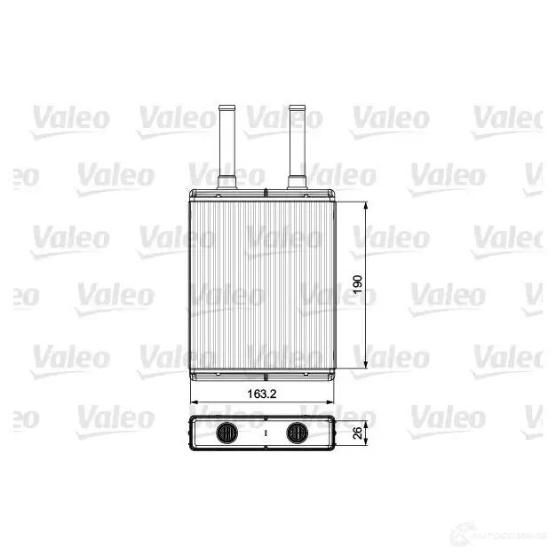 Радиатор печки, теплообменник VALEO 1437874240 PAA A7 811560