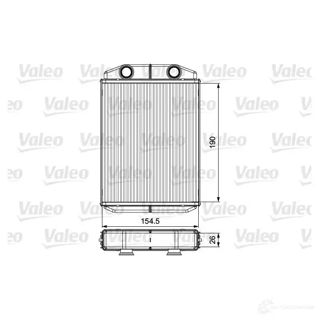 Радиатор печки, теплообменник VALEO 3276428115535 1424226334 811553 I98R VRD