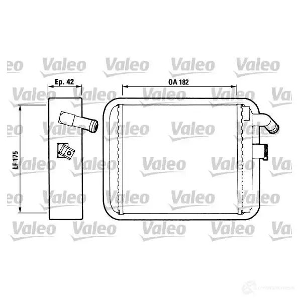 Радиатор печки, теплообменник VALEO T732R 812018 T 172 239855