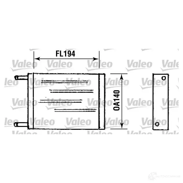 Радиатор печки, теплообменник VALEO 245426 OXOK G7V 881769 3276428817699