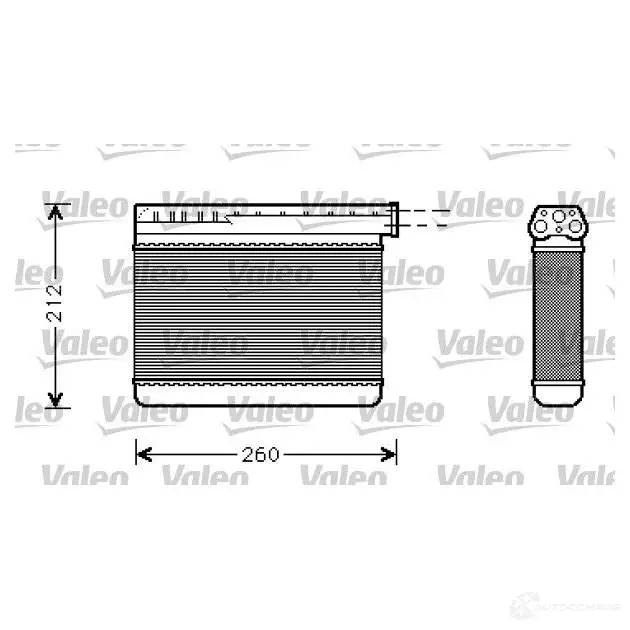 Радиатор печки, теплообменник VALEO 3276428122403 239955 L6 6CNIV 812240 изображение 0