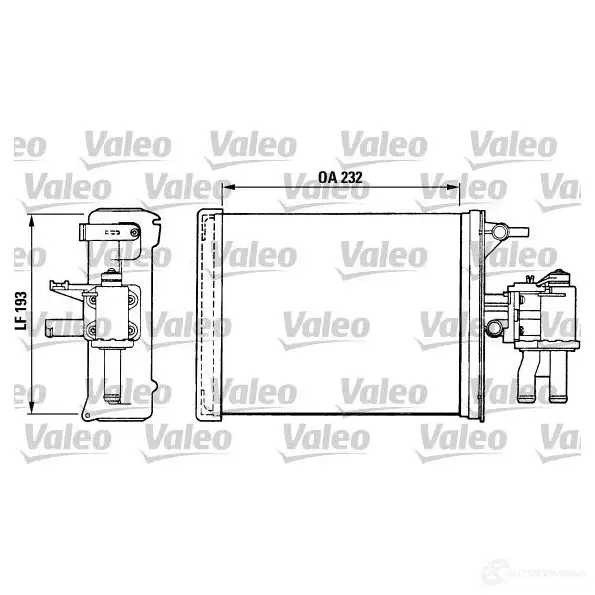 Радиатор печки, теплообменник VALEO T 682R J6O7S1 812024 239858 изображение 0