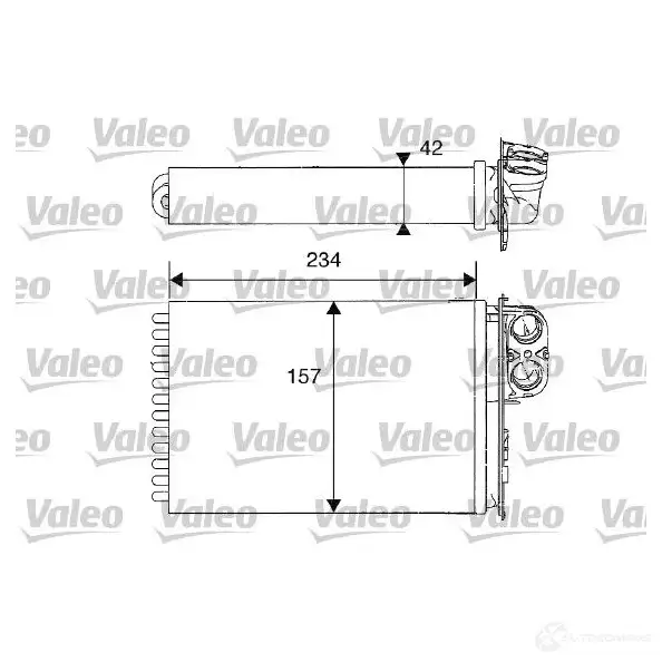 Радиатор печки, теплообменник VALEO 239941 8XL 1VGC 812215 3276428122151 изображение 0