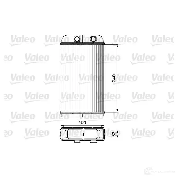 Радиатор печки, теплообменник VALEO 812282 2 GYPO 3276428122823 239980