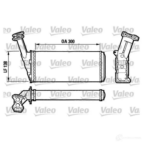 Радиатор печки, теплообменник VALEO 239868 812036 T 350 T667R