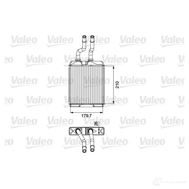 Радиатор печки, теплообменник VALEO U9Z LA 812278 3276428122786 239976